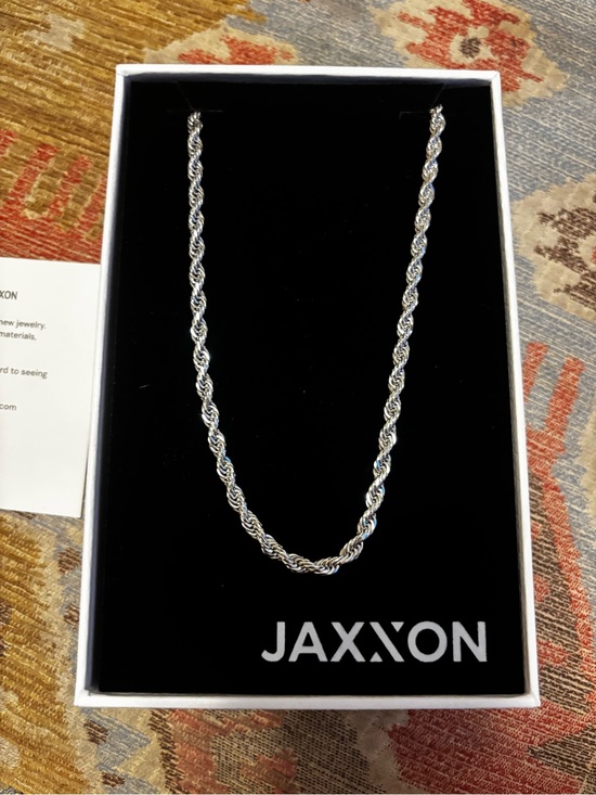 JAXXON Other - JAXXON Men's Silver Rope Chain Necklace
